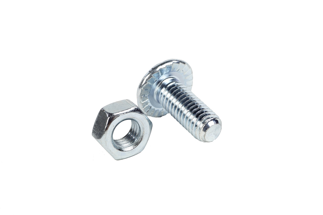 Tornillo Carretillo M8 x 20 mm con tuerca Cincada